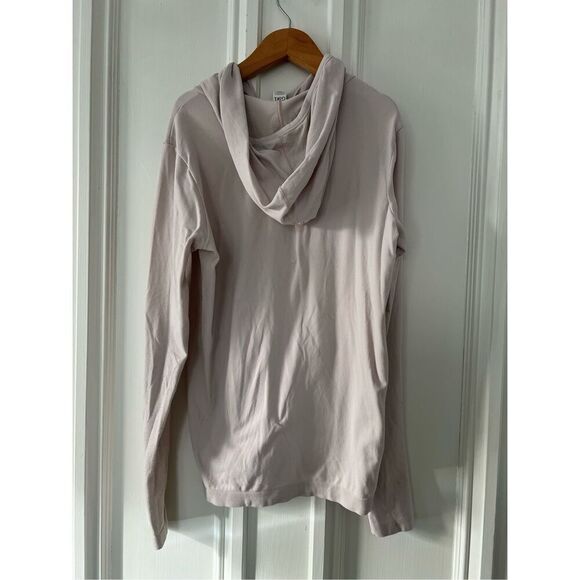 Athleta light pink long sleeve lightweight hoodie base layer with thumb holes gi - Picture 4 of 4